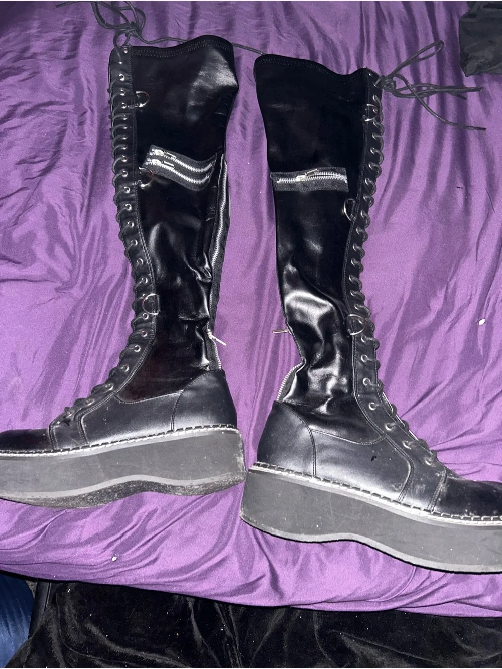 EMILY-375 PLATFORM THIGH HIGH BOOTS